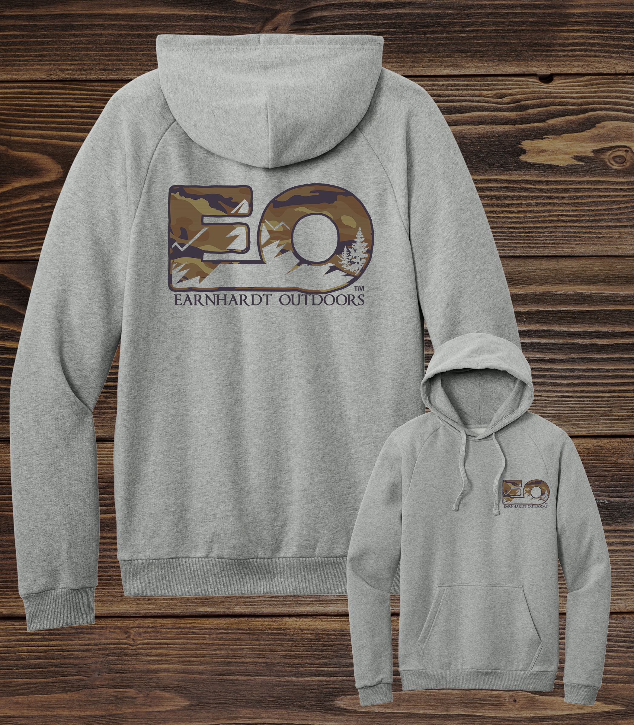 EO-CAMO CUTOUT- FLEECE HOODIE