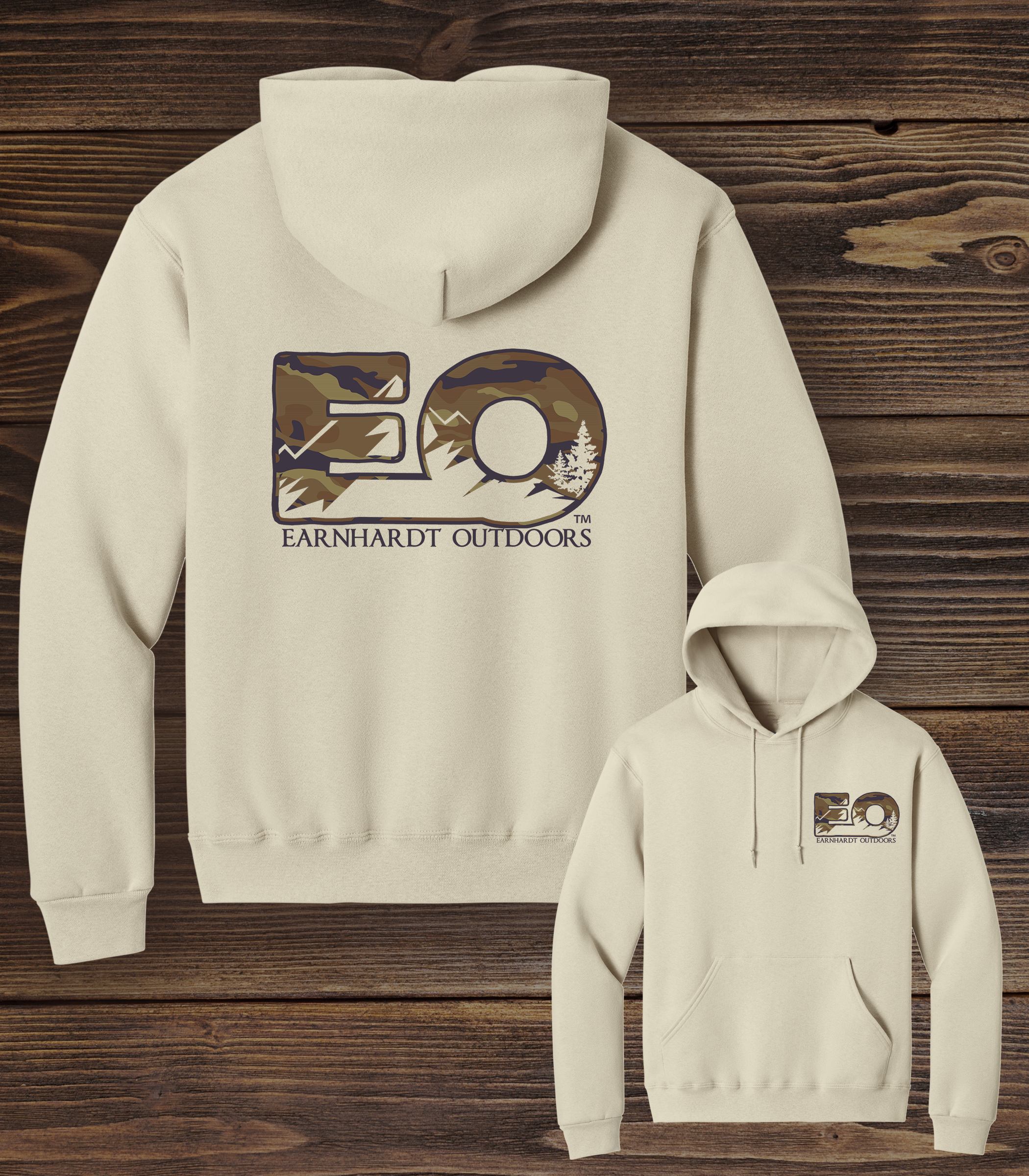 EO-CAMO CUTOUT- FLEECE HOODIE