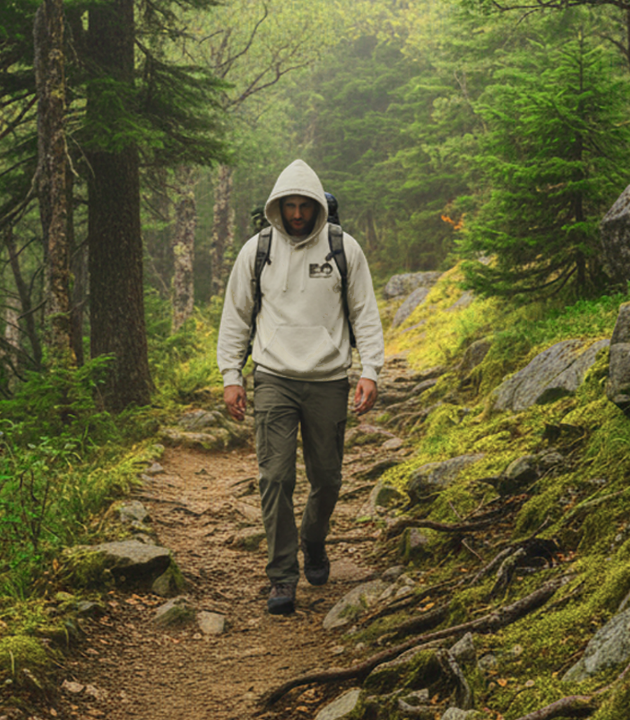 EO-CAMO CUTOUT- FLEECE HOODY