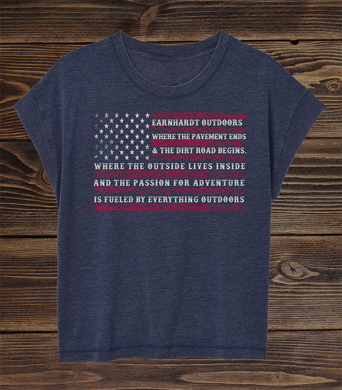 EO-LADIES-FLAG STATEMENT VINTAGE TEE