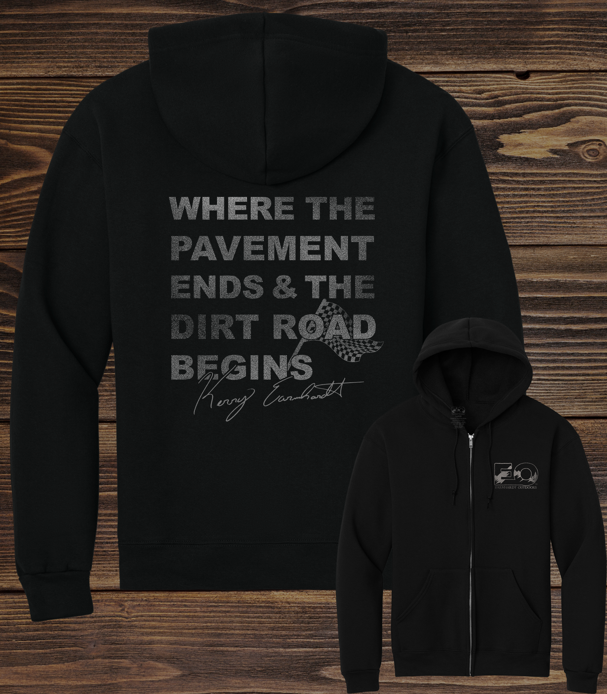 EO-PAVEMENT MEETS DIRT- ADULT ZIP HOOD