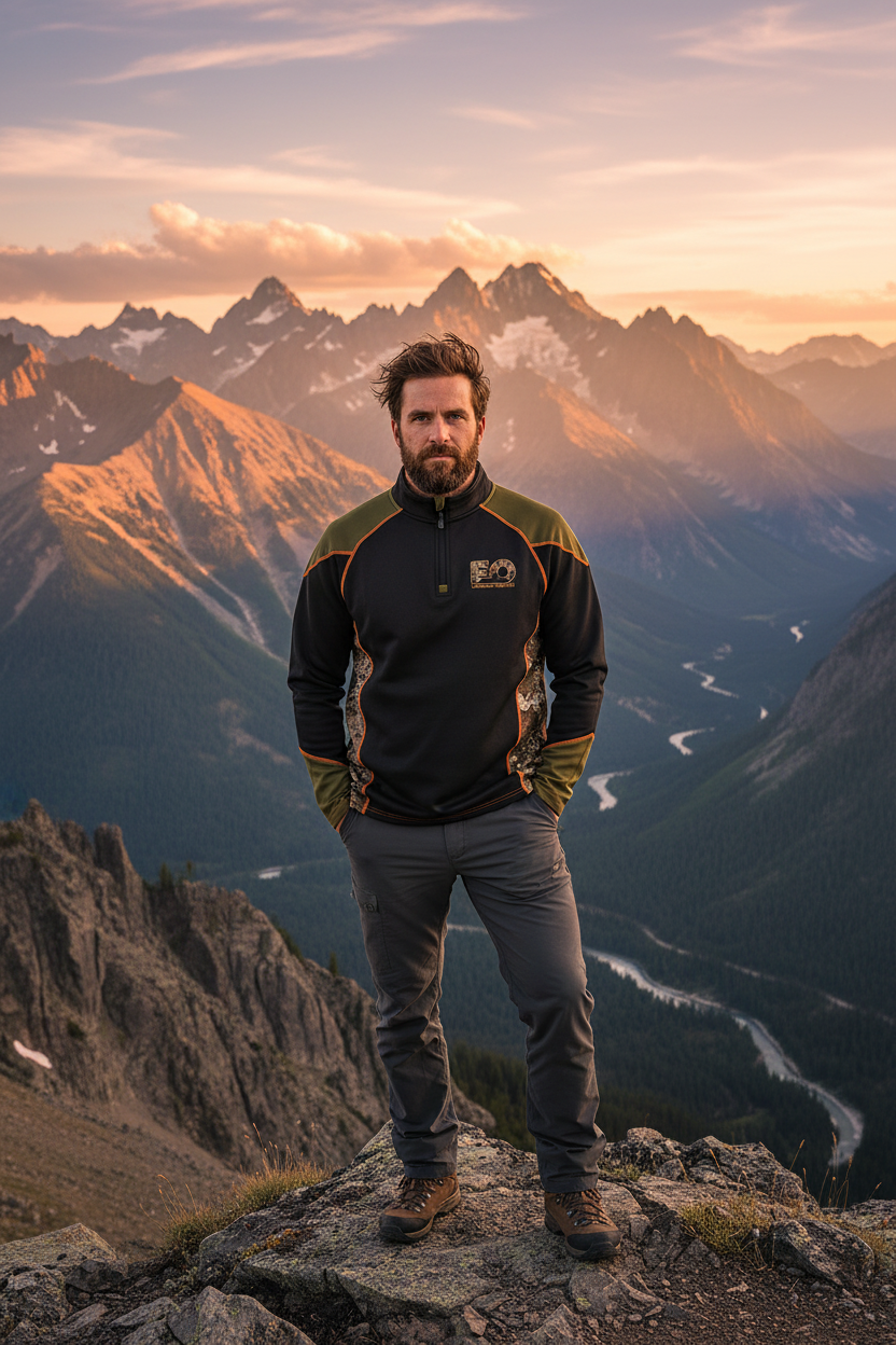 EO-CAMO QUARTER ZIP